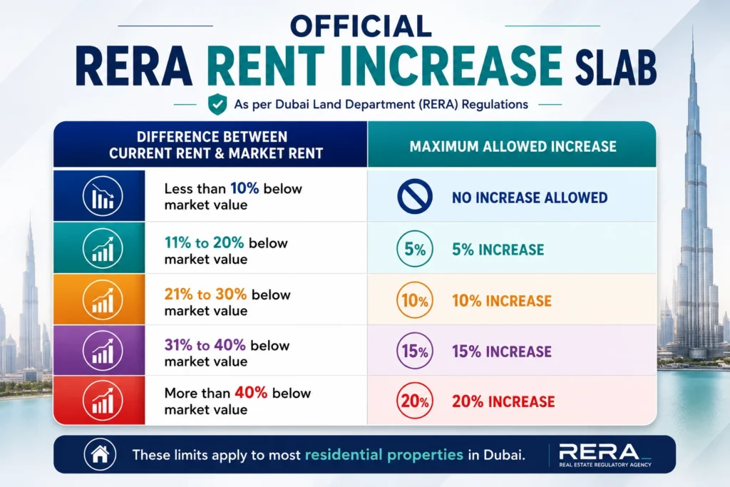 dubai rera rental increase rules slab-1